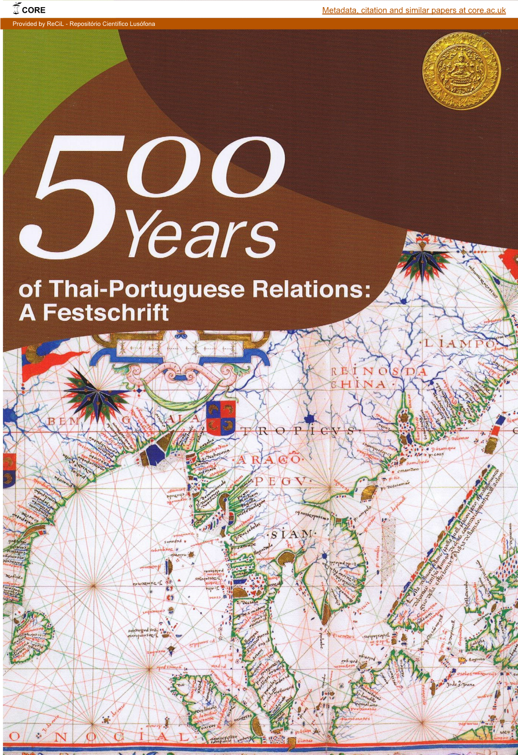 Of Thai-Portuguese Relations: a Festschrift
