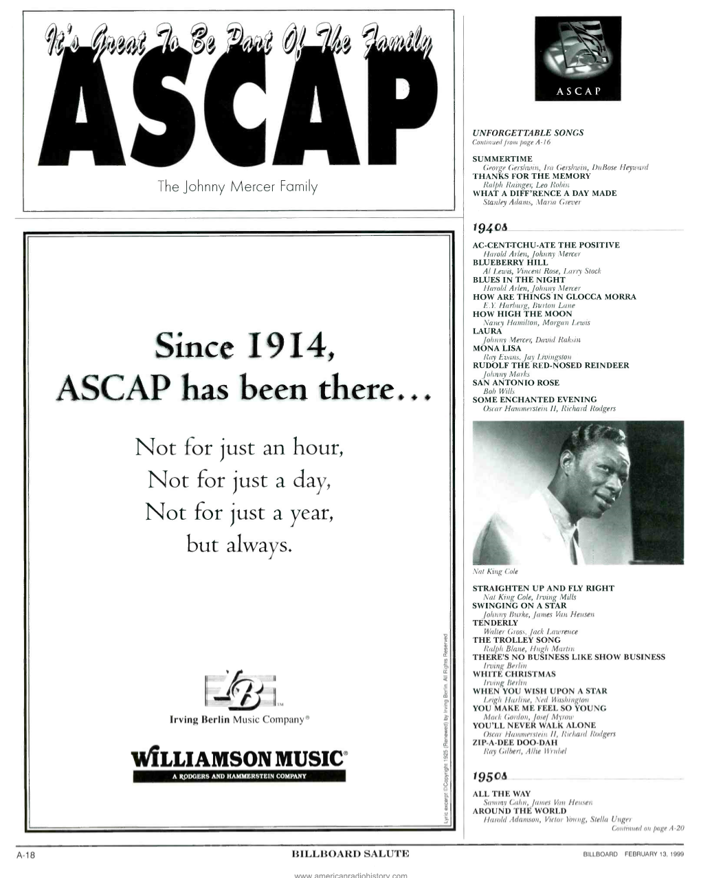 ASCAP Has Been There... SOME ENCHANTED EVENING Oscar Hammerstein II, Richard Rodgers