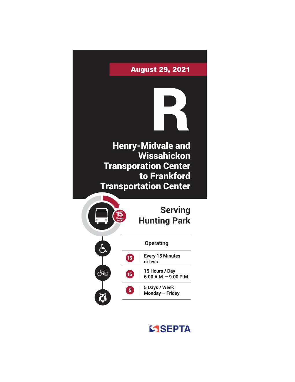 Henry & Midvale and Wissahickon Transportation Center to Frankford