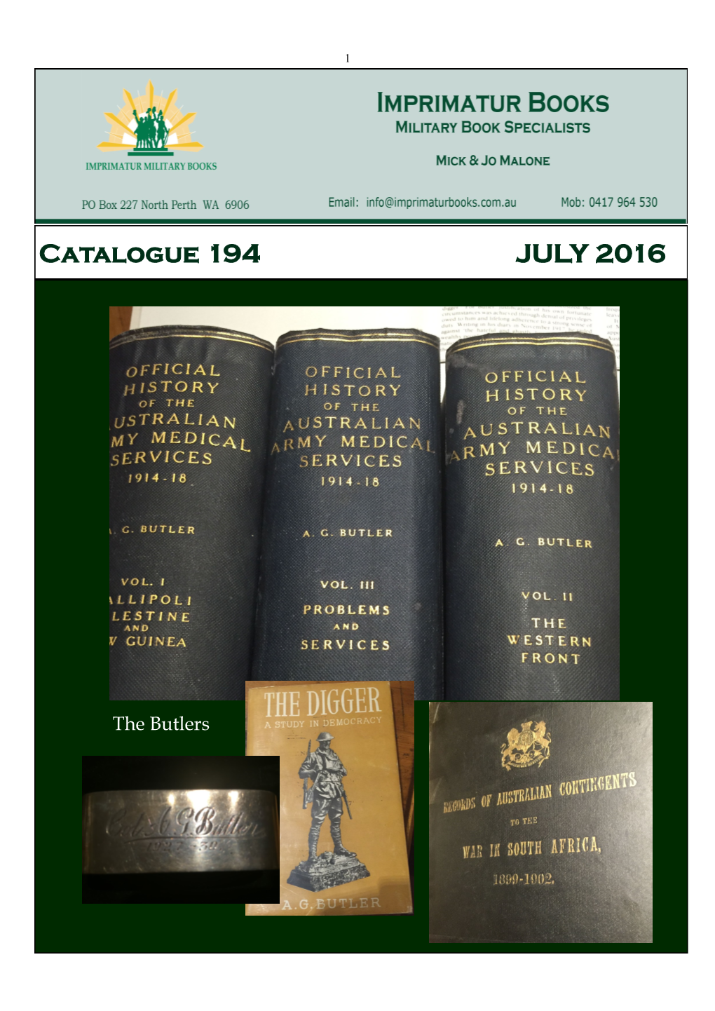 Catalogue 194 JULY 2016