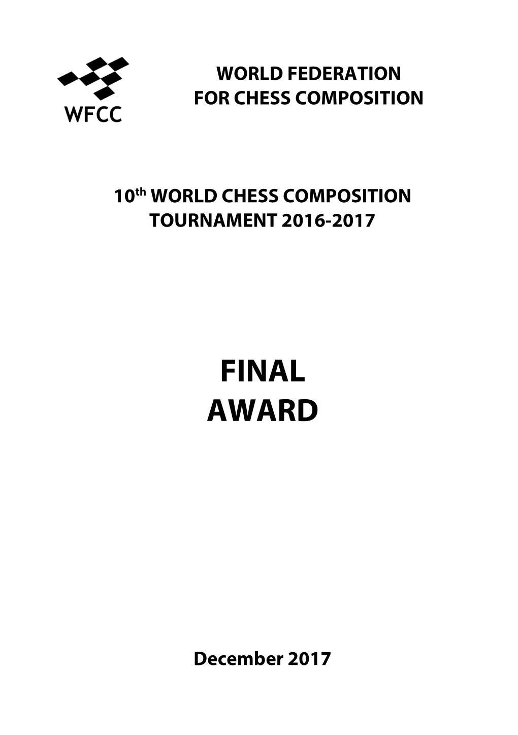 Final Award Booklet