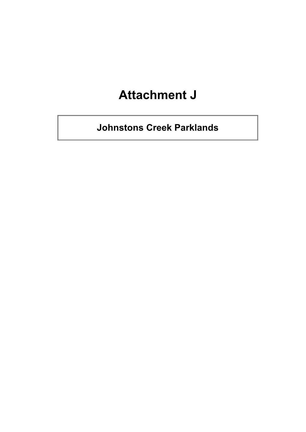 Attachment J