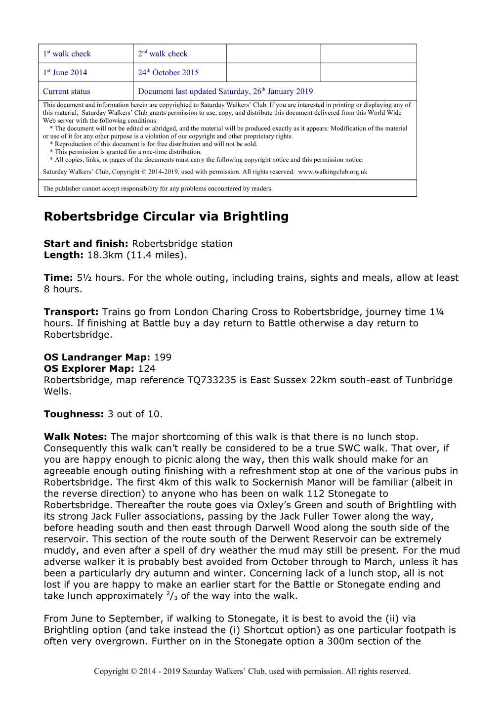 Robertsbridge Circular Via Brightling