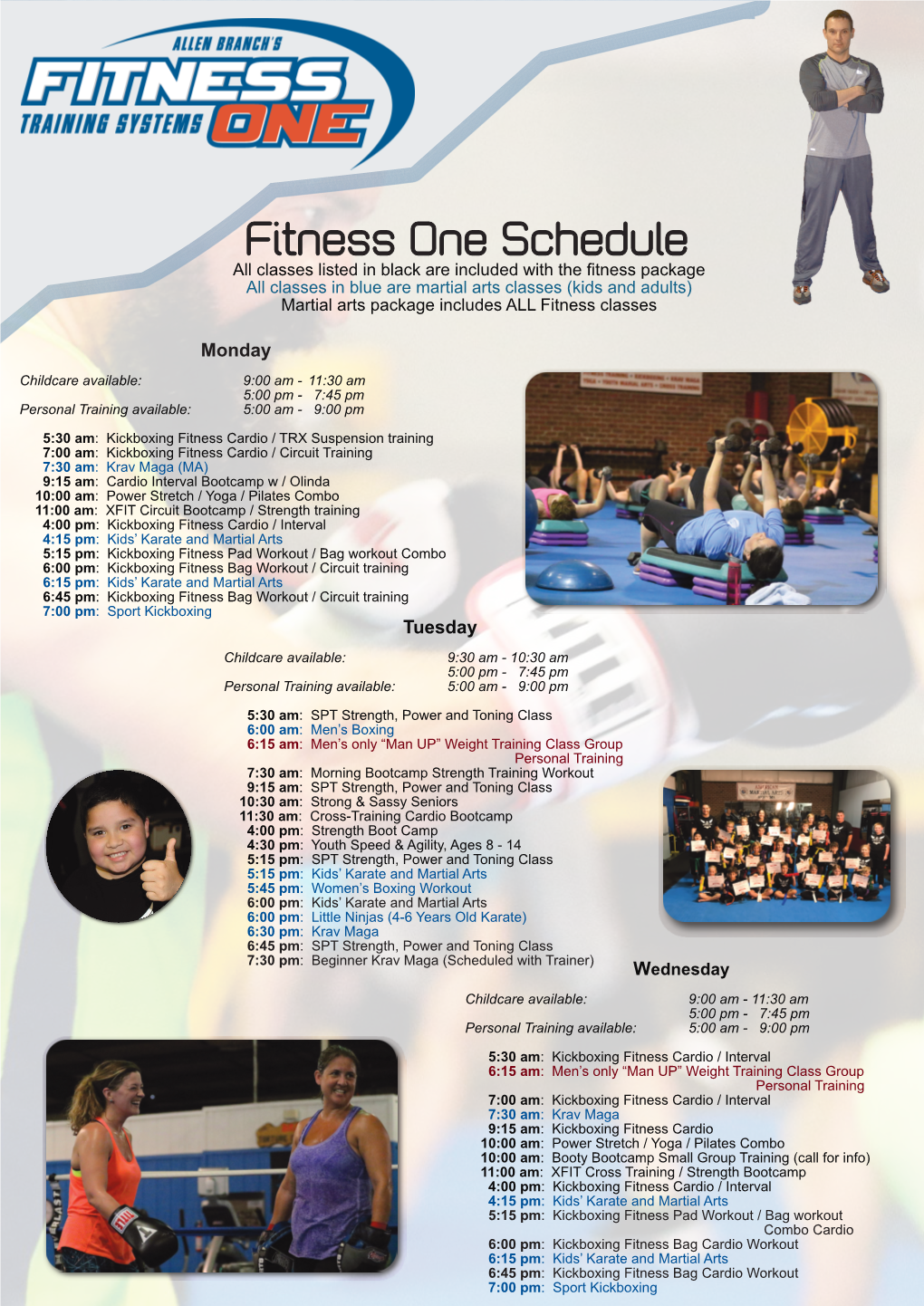 Fitness One Schedule