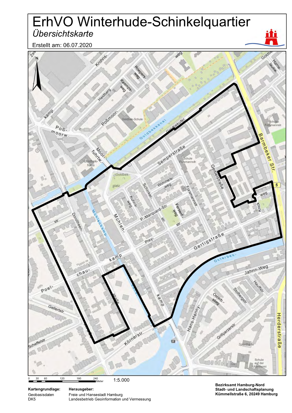 Erhvo Winterhude-Schinkelquartier Übersichtskarte Erstellt Am: 06.07.2020 §