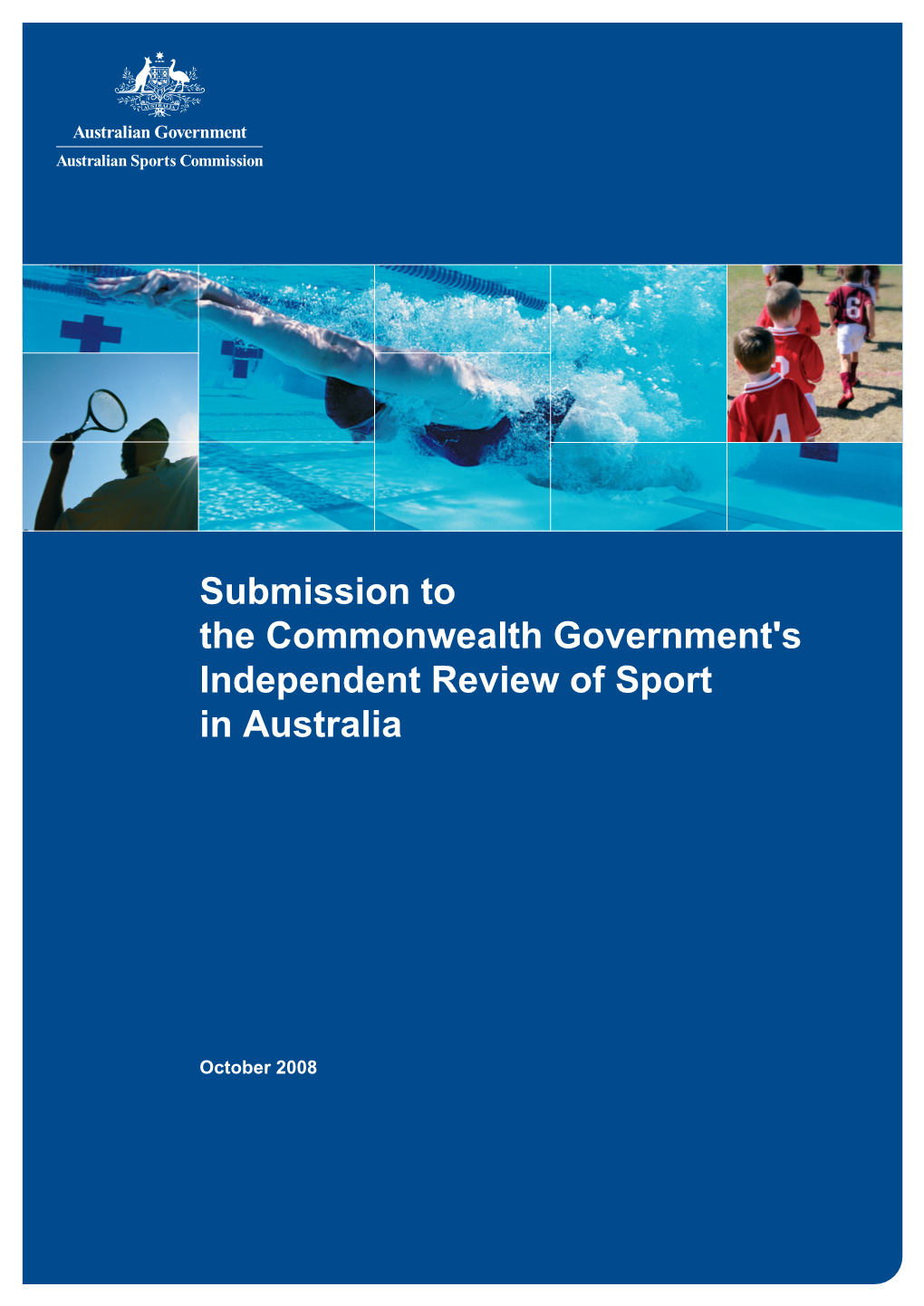 Submission to the Commonwealth Government's Independent Review of Sport in Australia