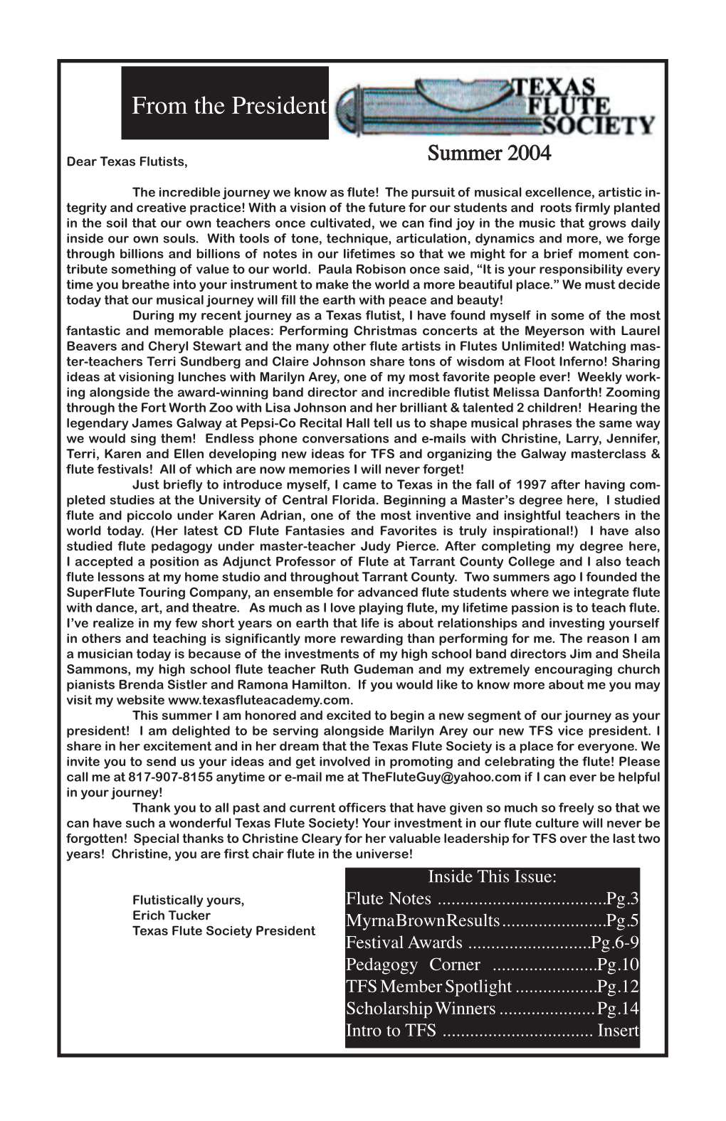 Summer2004 Newsletter