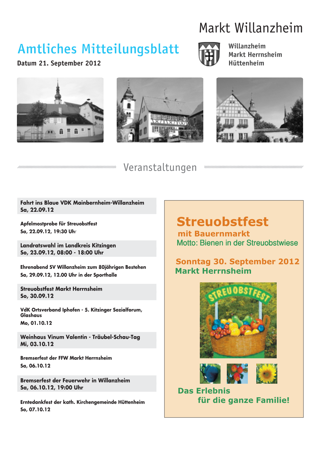 Markt Willanzheim Amtliches Mitteilungsblatt