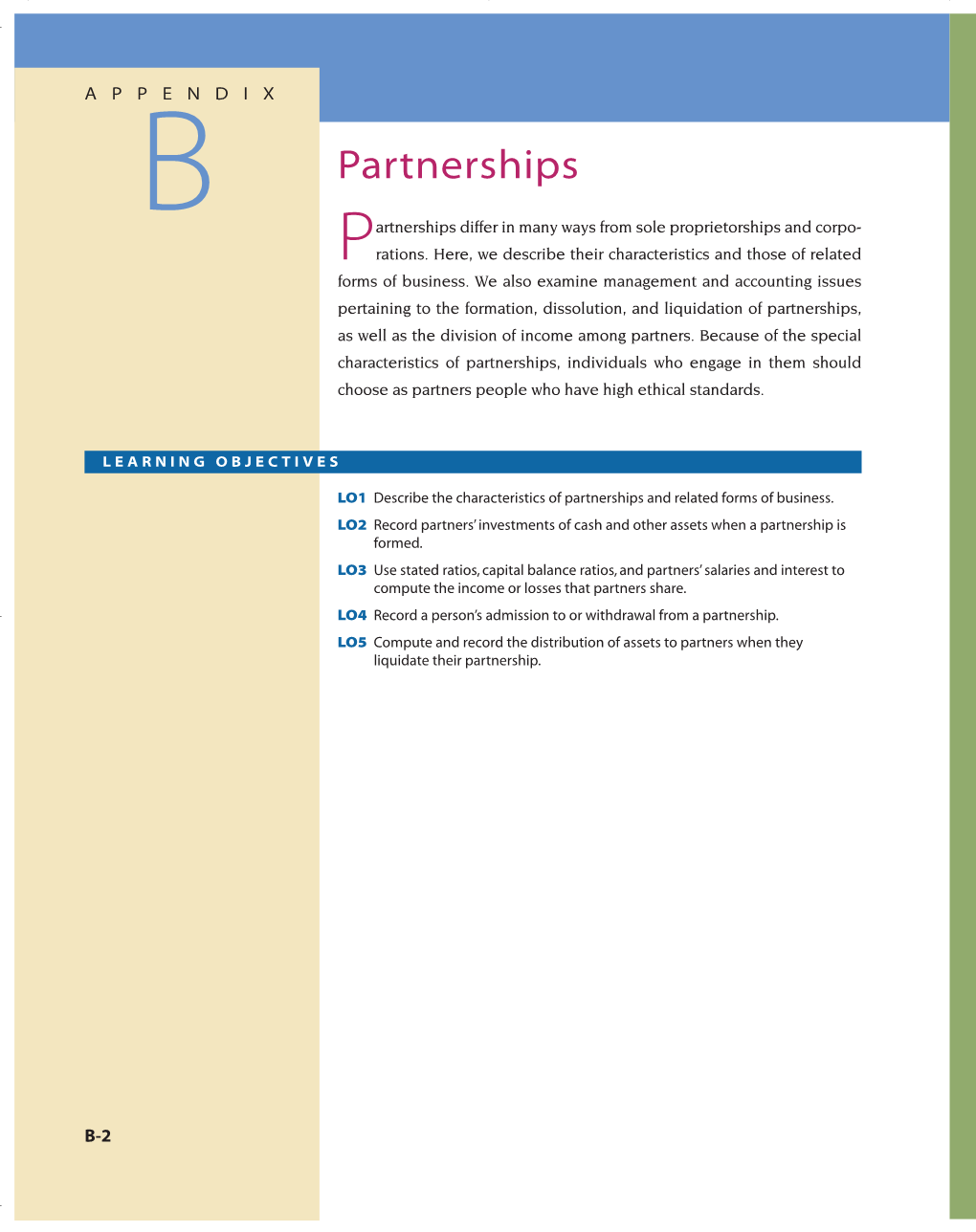 APPENDIX B Partnerships Partnerships and Related Forms of Business
