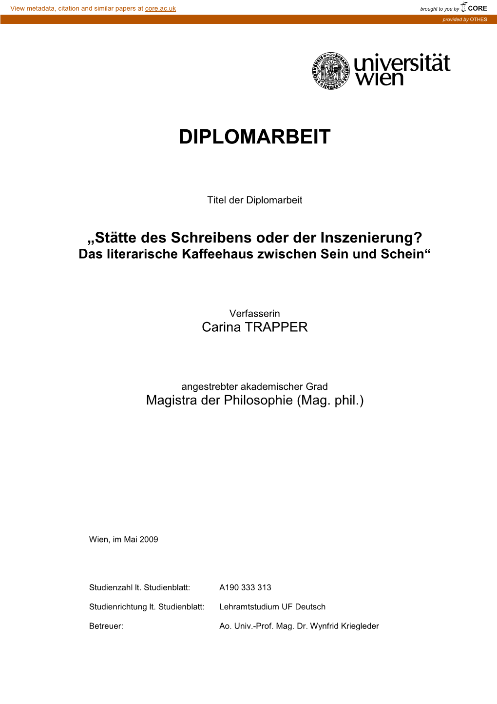 Diplomarbeit