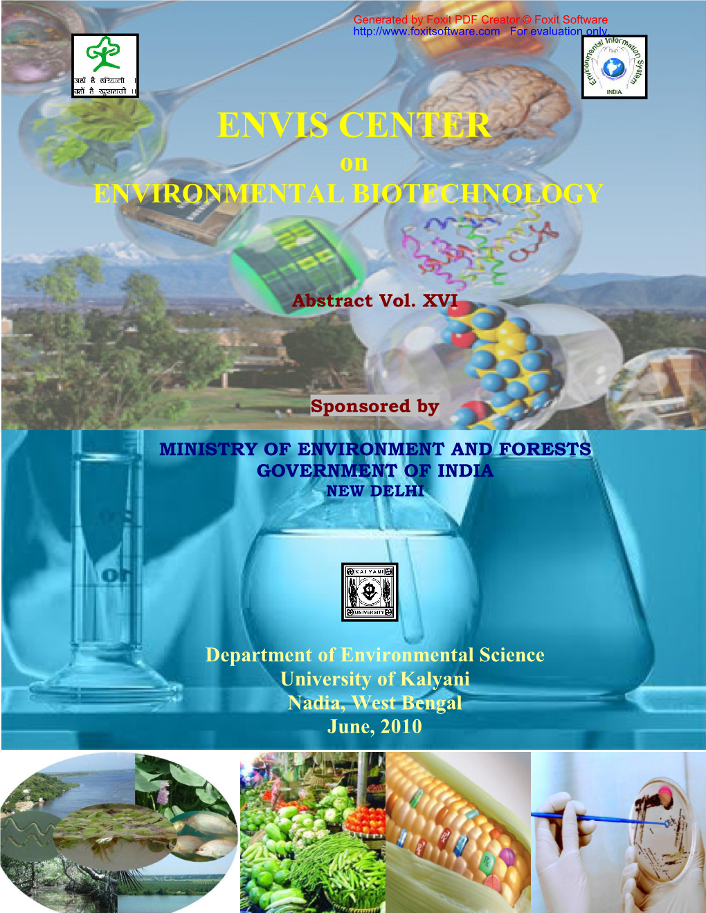 ENVIS CENTER on ENVIRONMENTAL BIOTECHNOLOGY