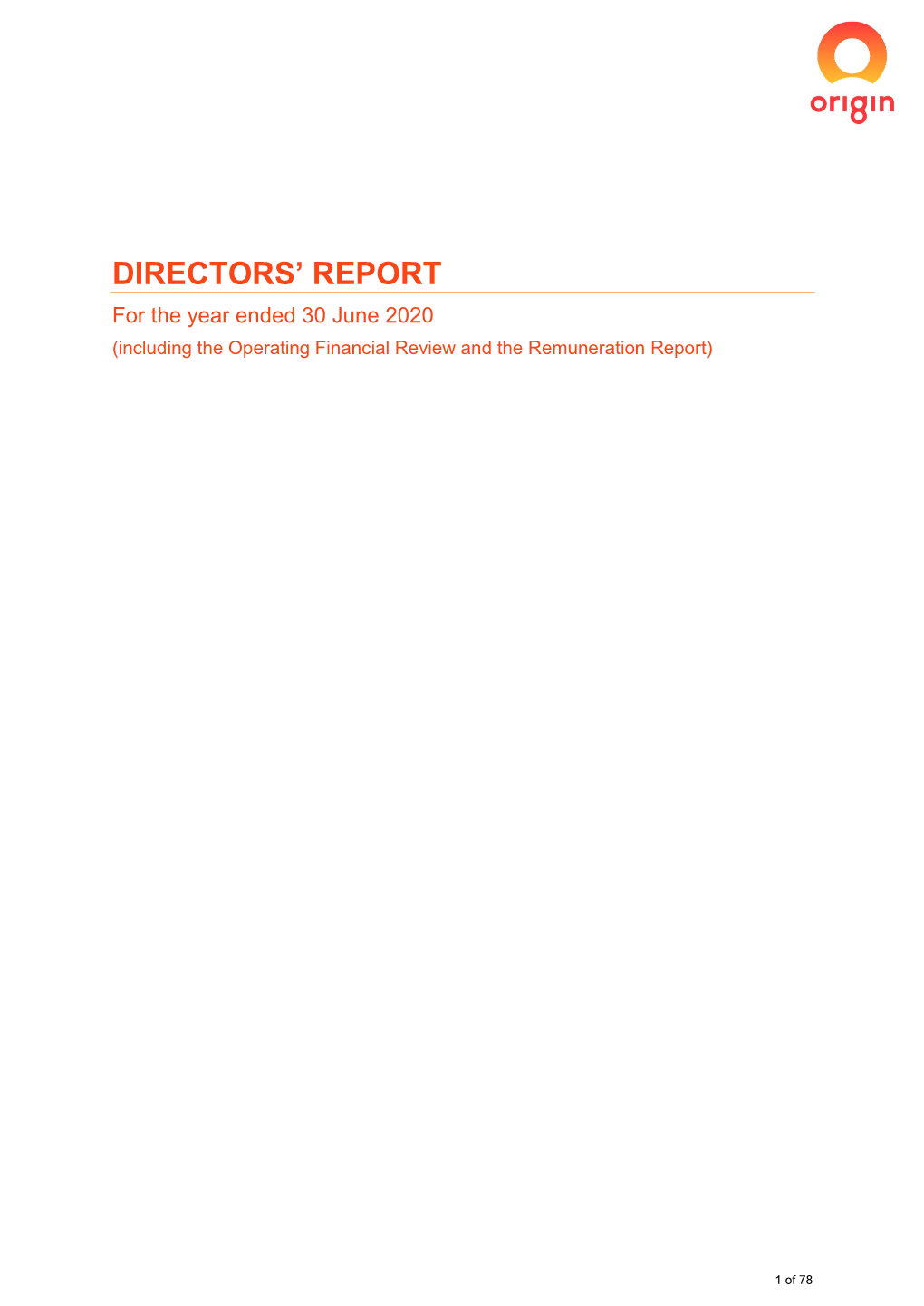 Directors' Report