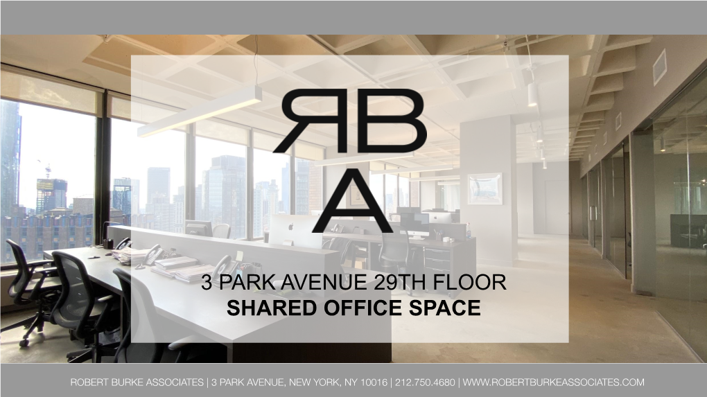 3 Park Avenue 29Th Floor Shared Office Space