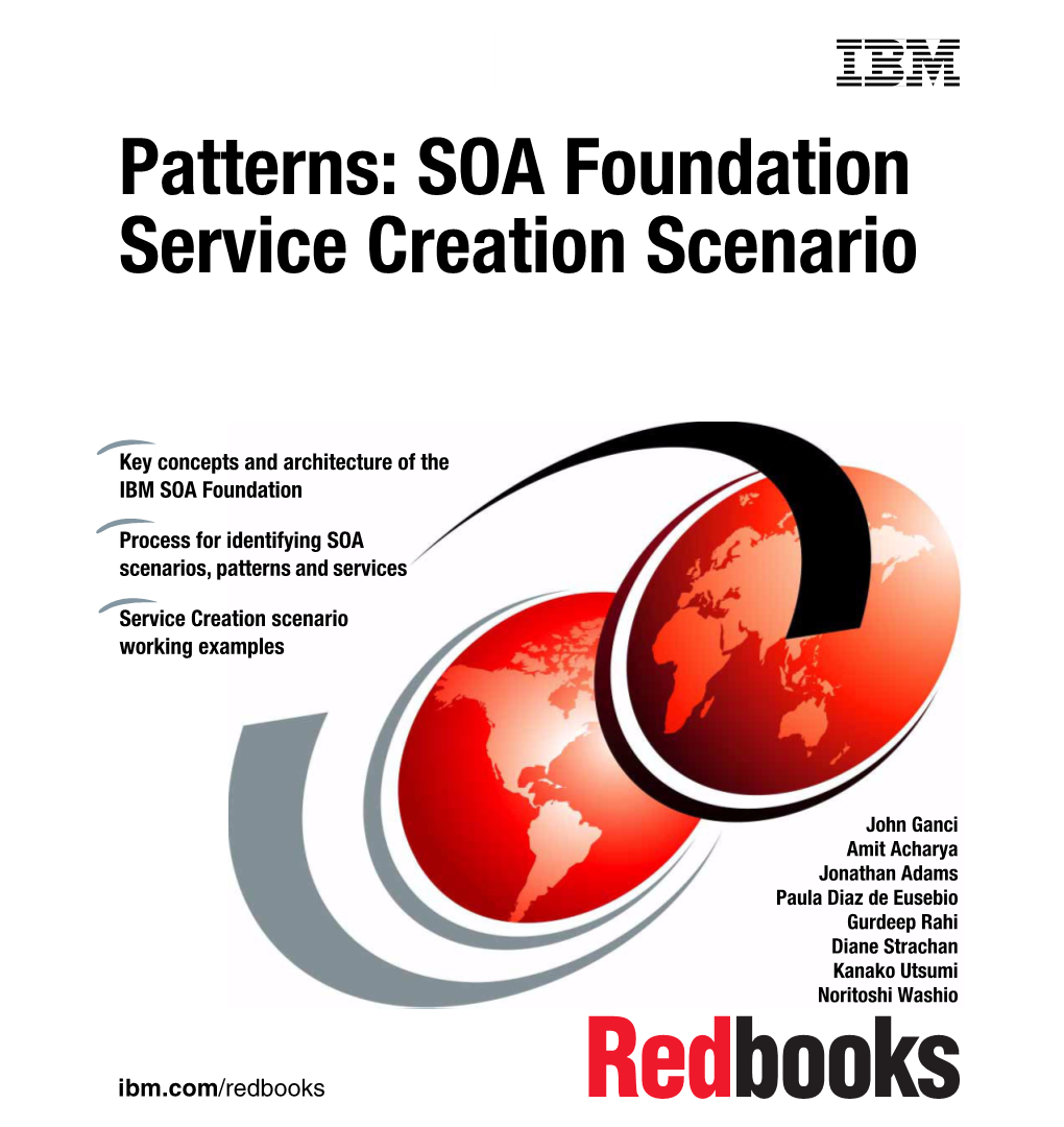Patterns: SOA Foundation Service Creation Scenario