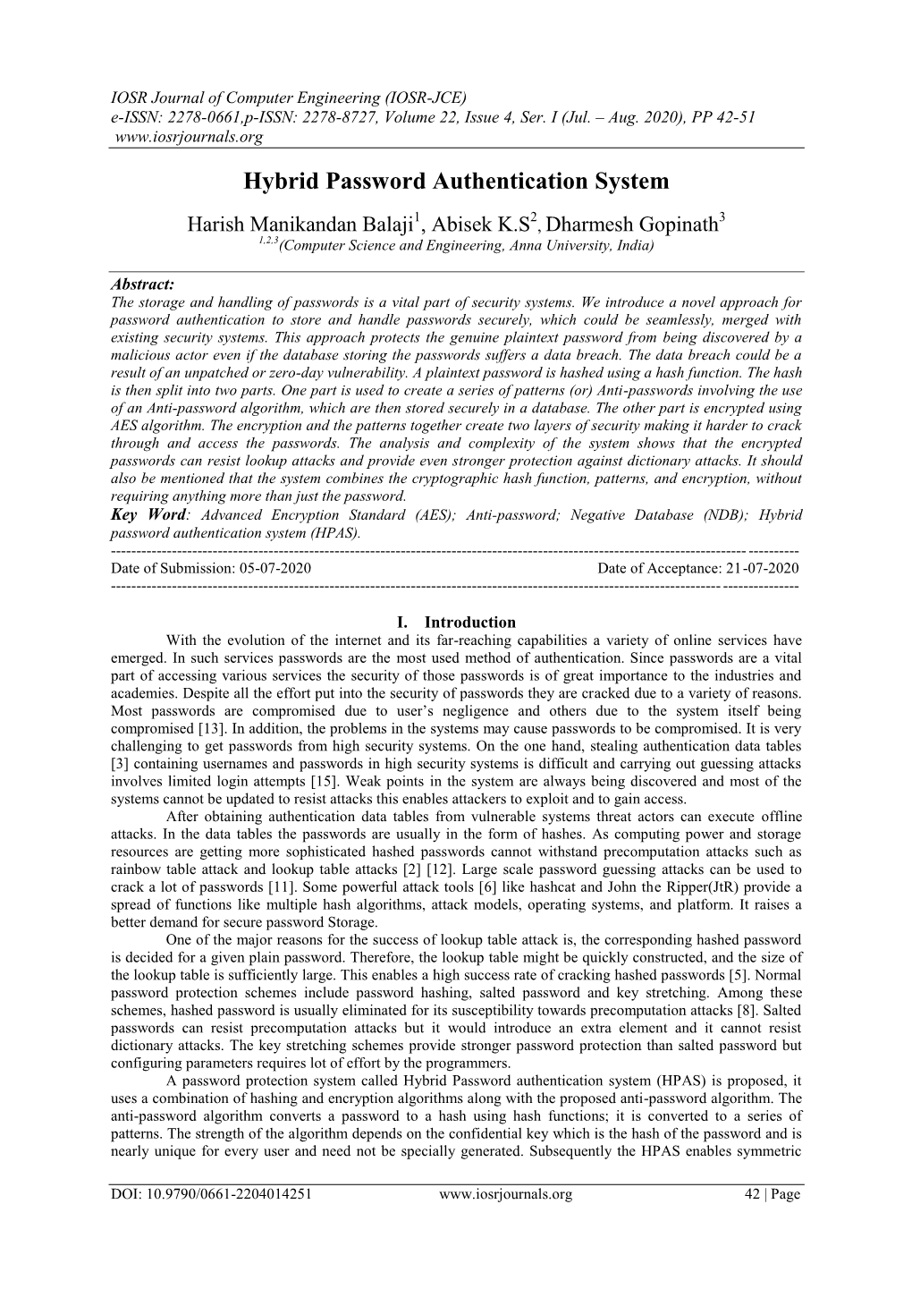 Hybrid Password Authentication System