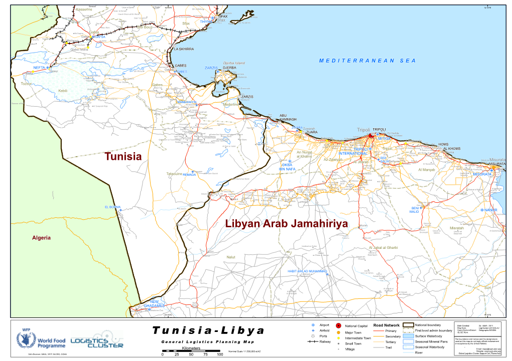 Tunisia Libyan Arab Jamahiriya