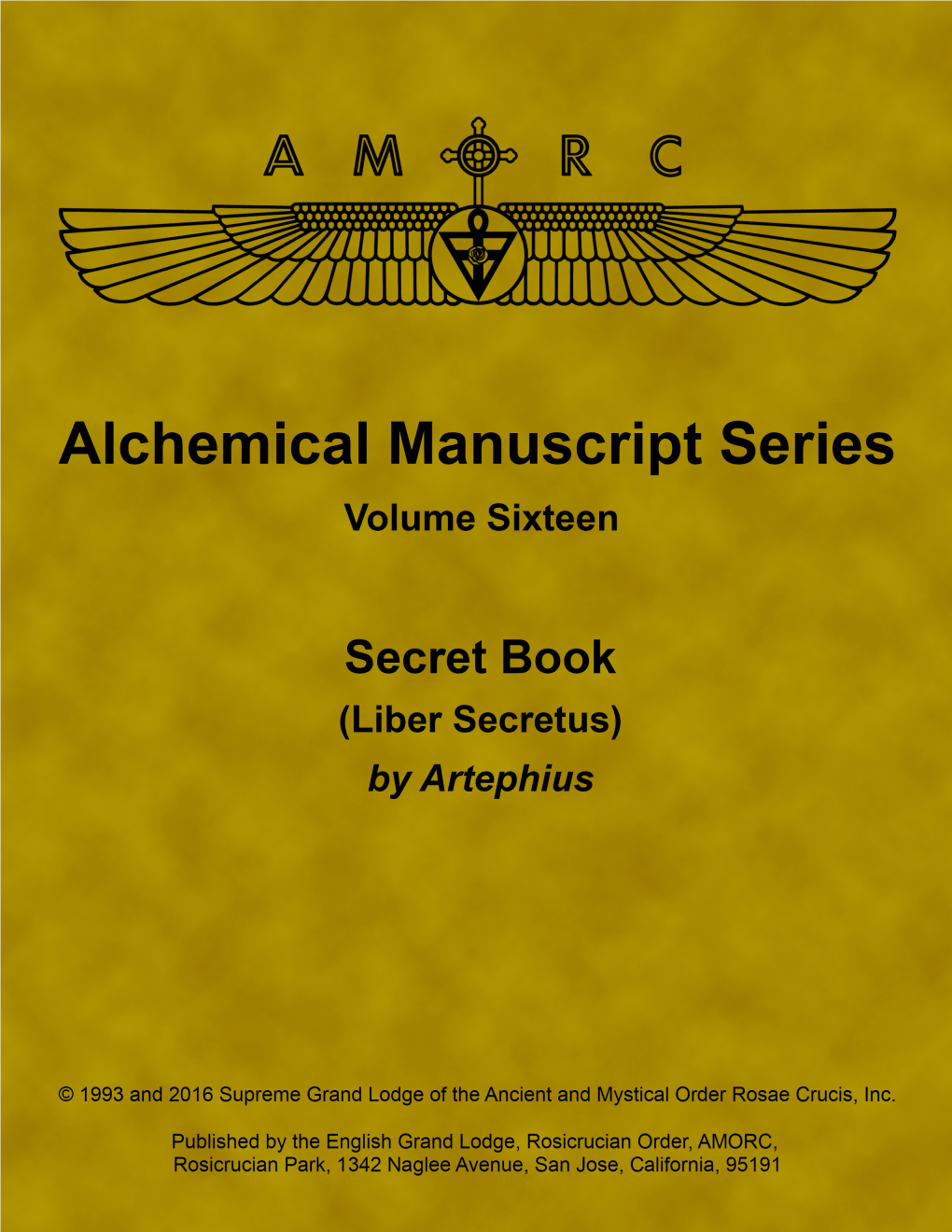 Secret Book (Liber Secretus), by Artephius
