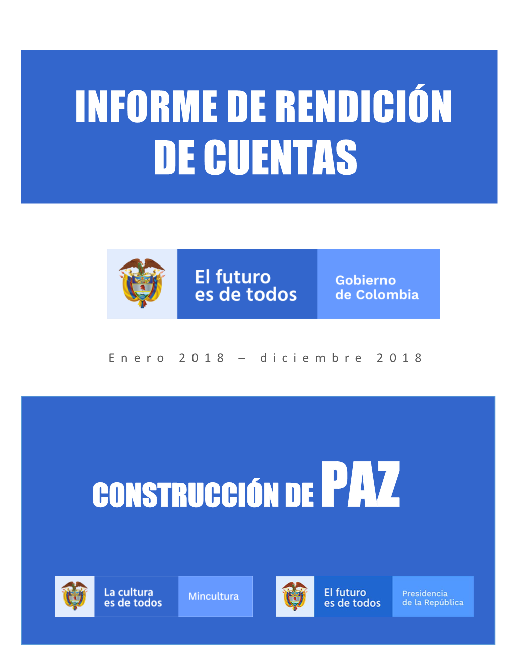 Informe Rendición De Cuentas Construcción De