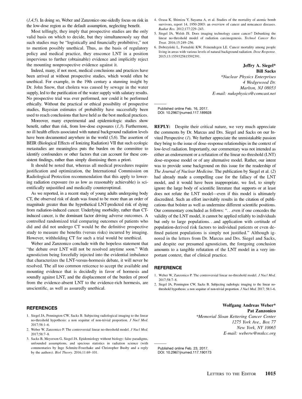 Eliminating Use of the Linear No-Threshold Assumption in Medical Imaging