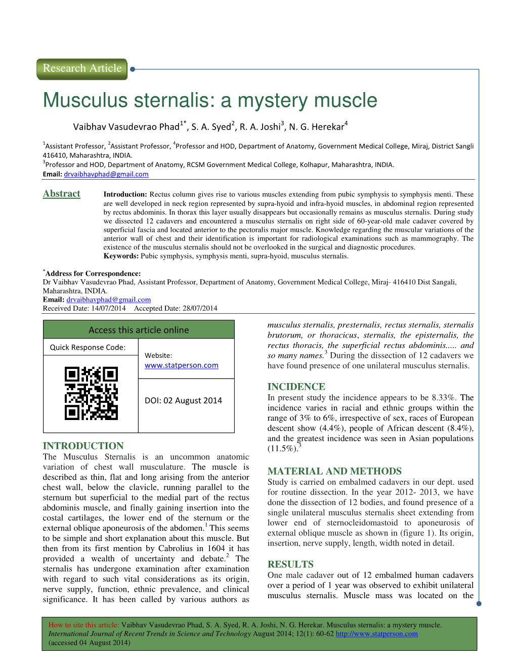 A Mystery Muscle