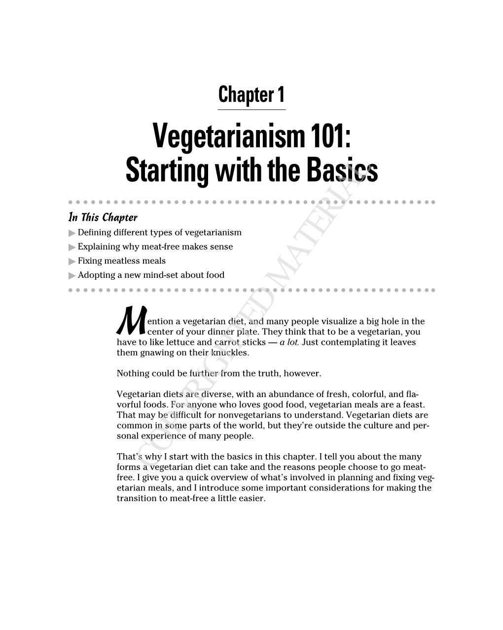 Vegetarianism 101: Starting with the Basics