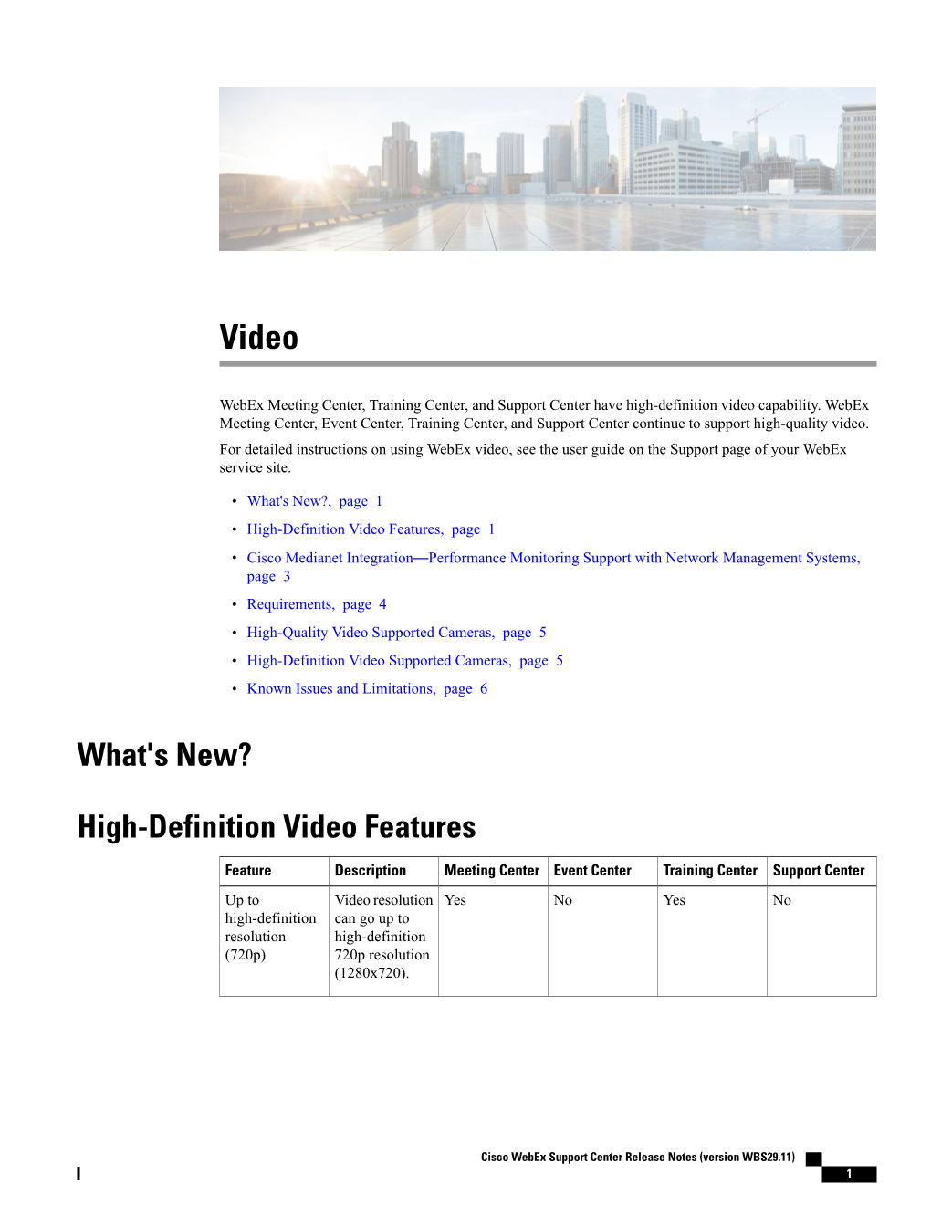 High-Definition Video Features