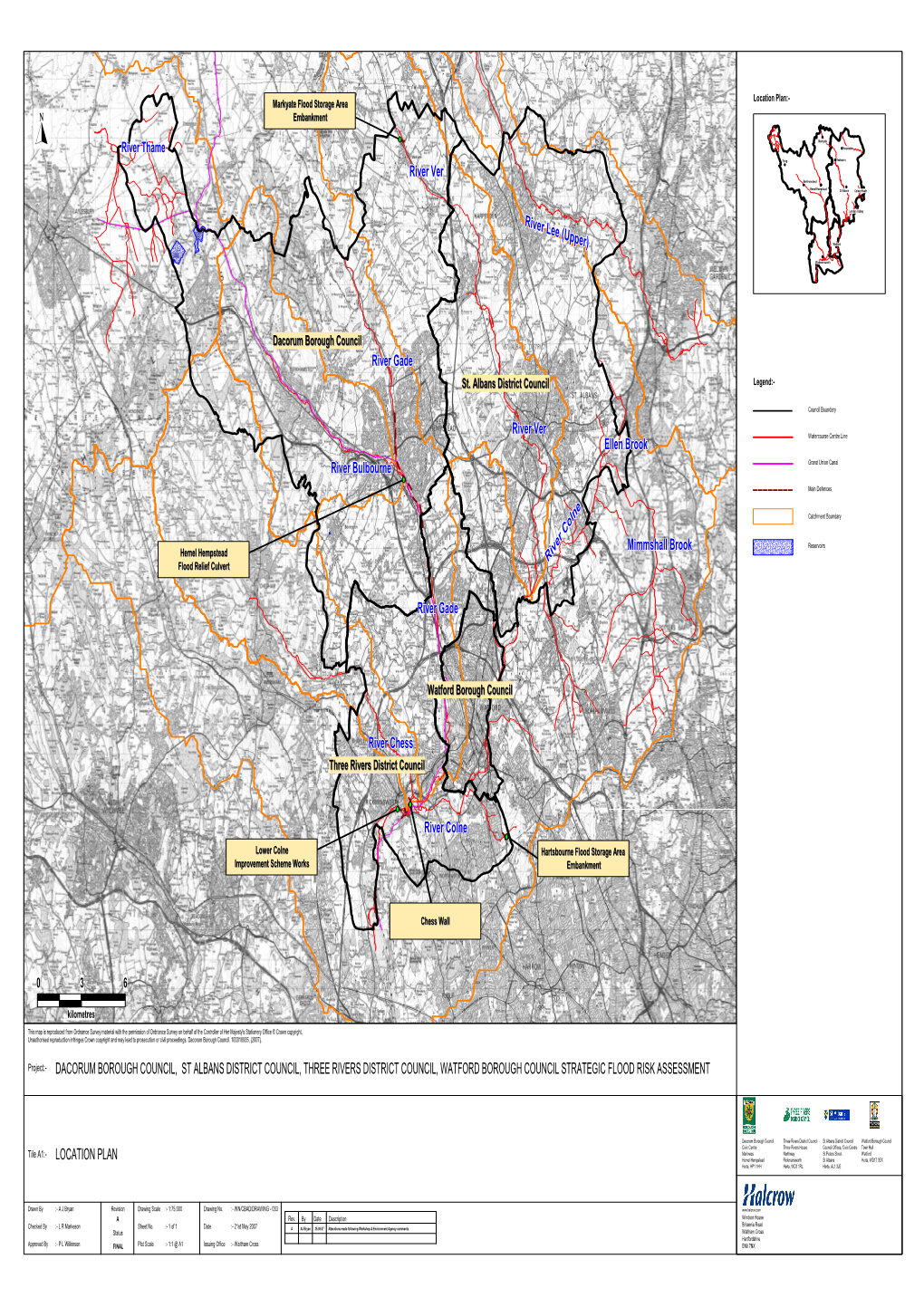 Dacorum Borough Council, St Albans District Council, Three Rivers District Council, Watford Borough Council Strategic Flood Risk Assessment