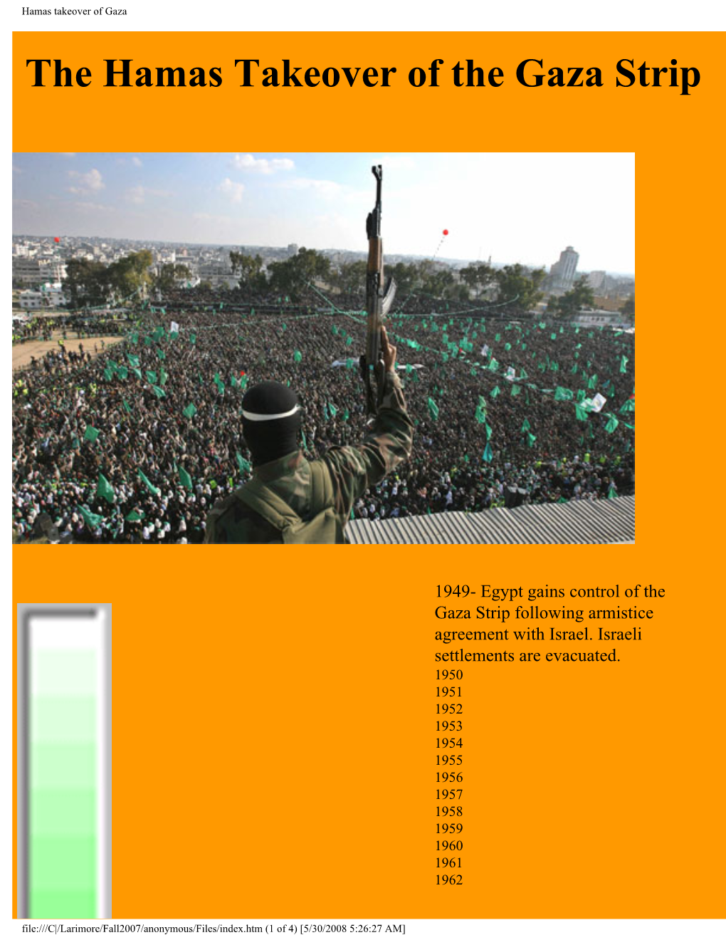 Hamas Takeover of Gaza