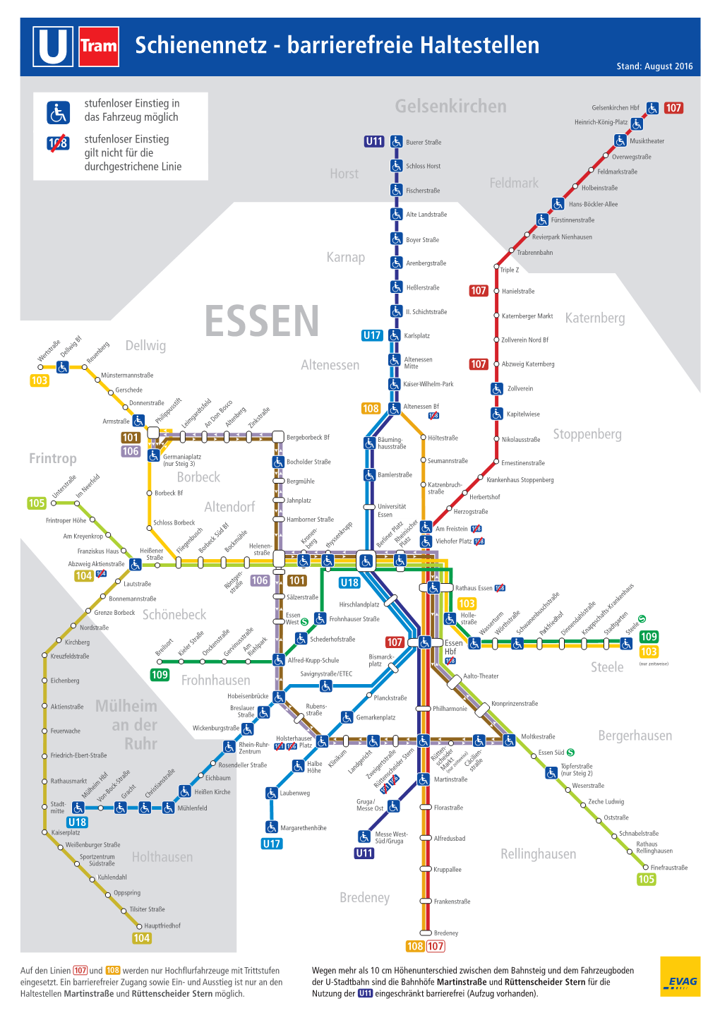 Barrierefreie Haltestellen Stand: August 2016