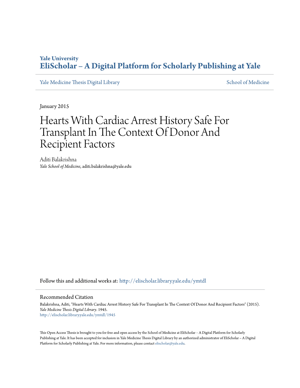 Hearts with Cardiac Arrest History Safe for Transplant in the Context Of