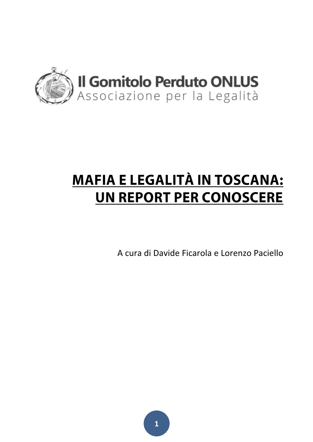 Mafia E Legalita' Report Ilgomitoloperduto