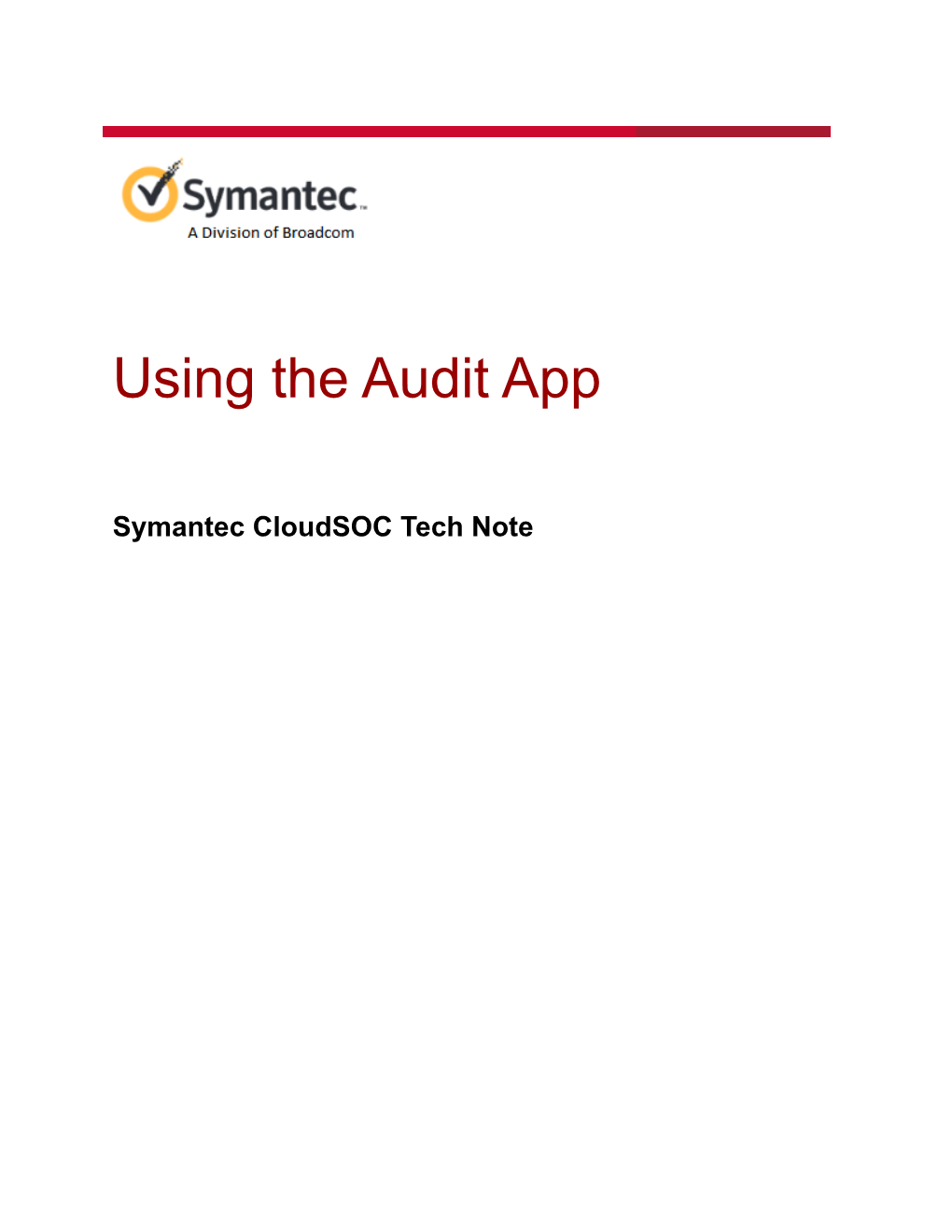 Using the Audit App