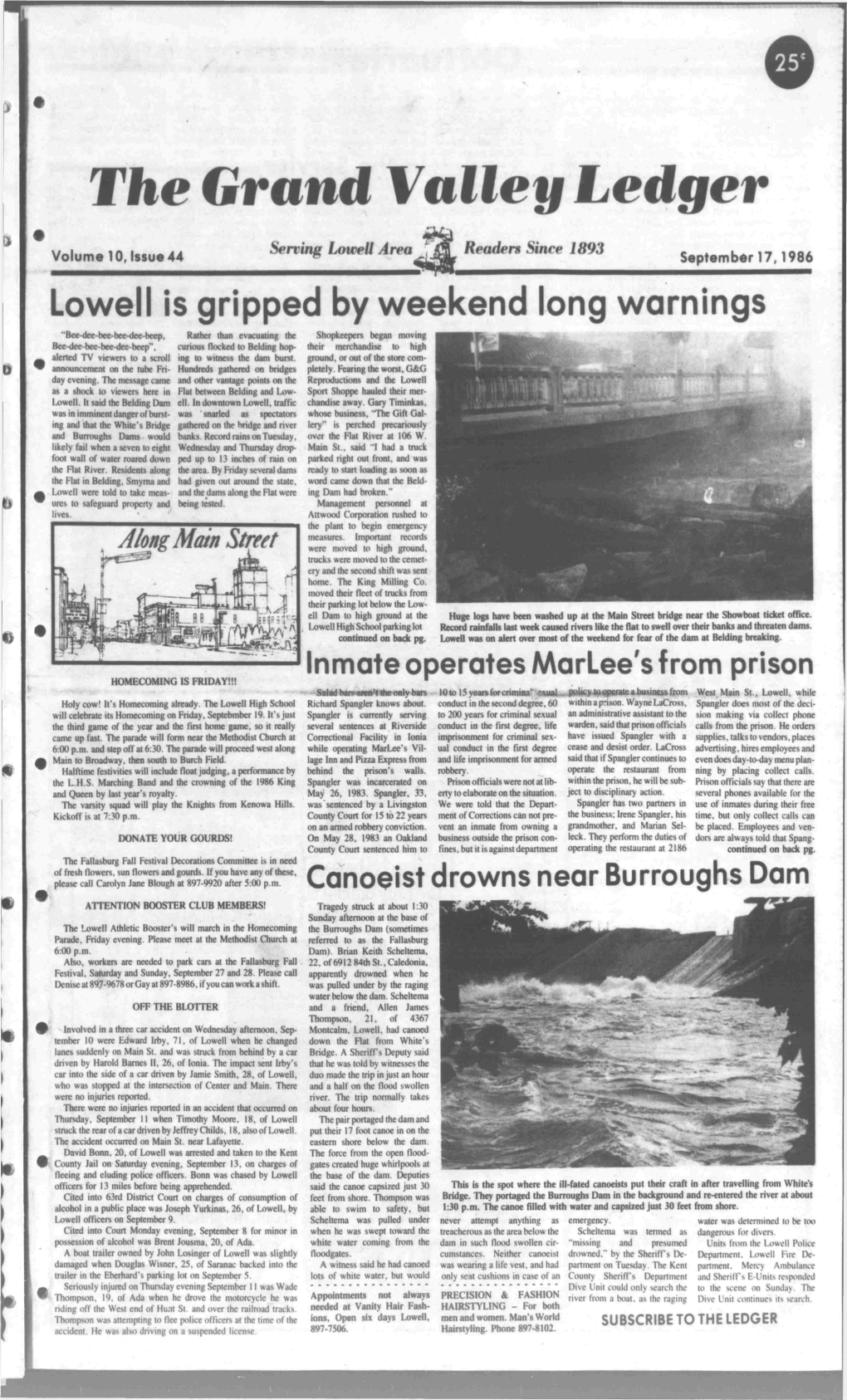 Lowell Is Gripped by Weekend Long Warnings