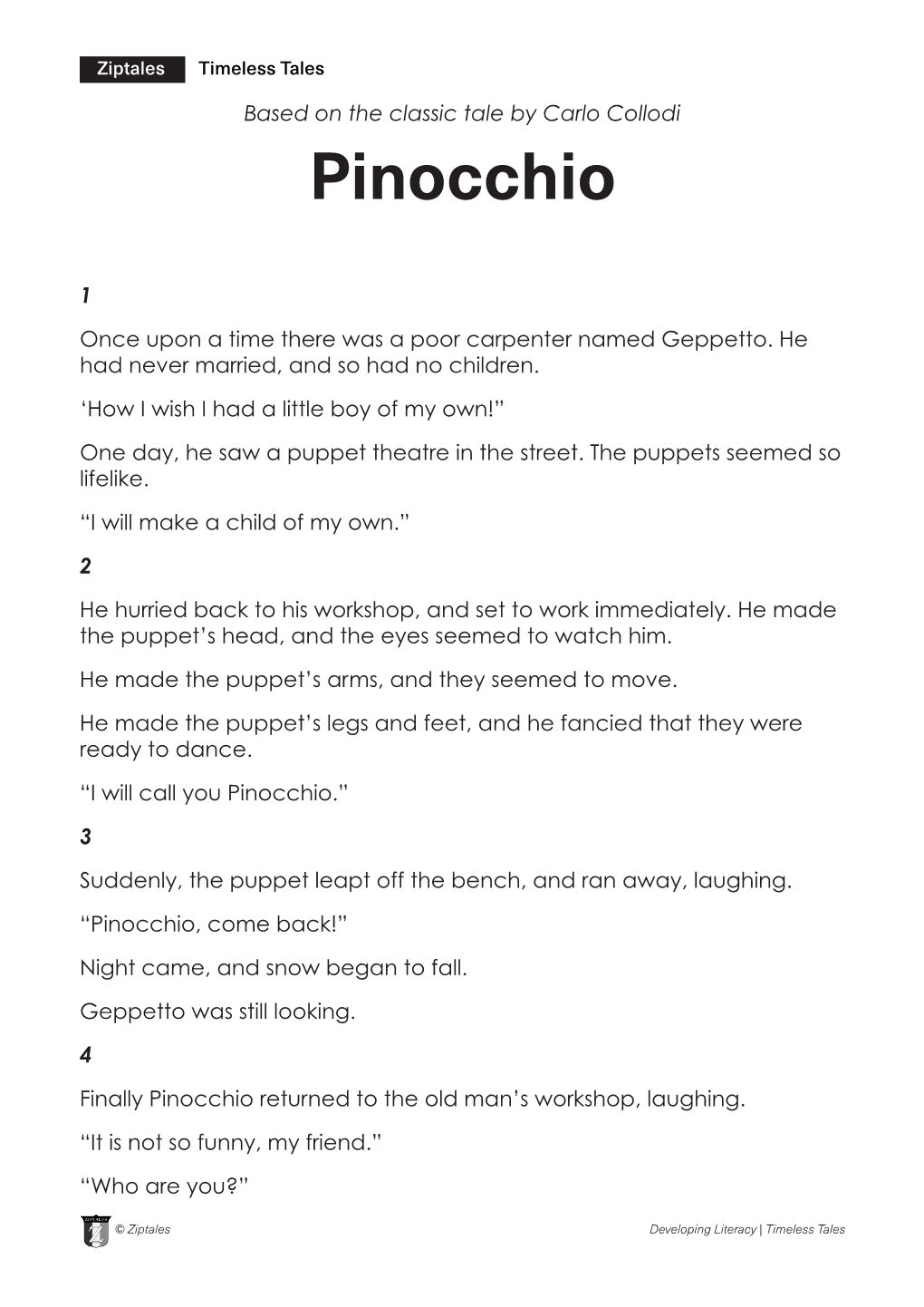 Pinocchio Script