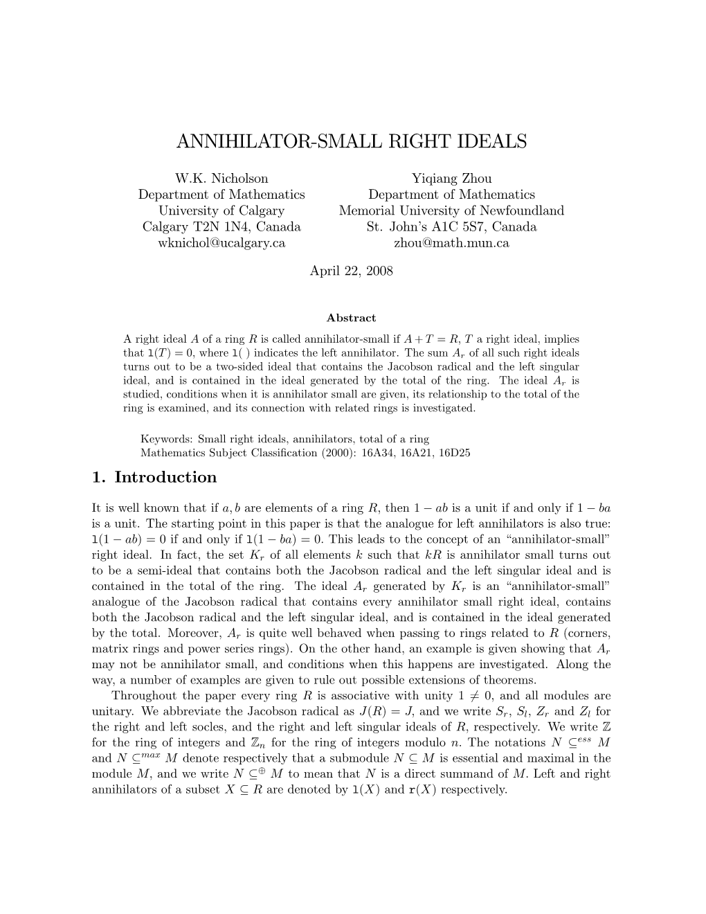 Annihilator$Small Right Ideals