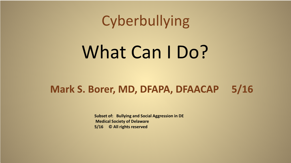 Cyber Bulling