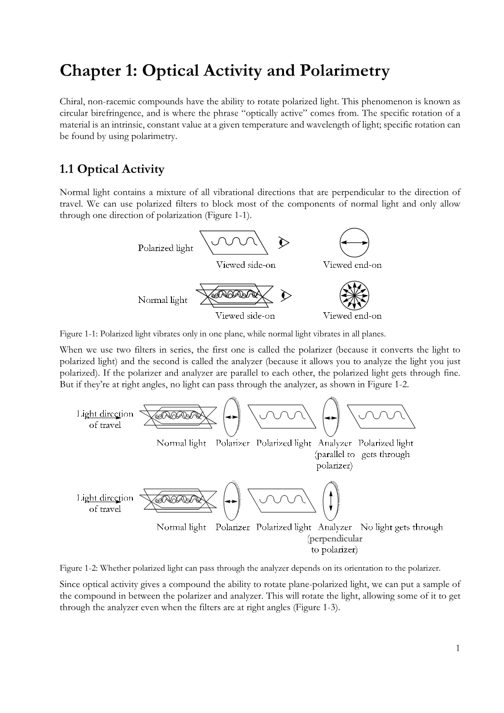 Chapter 1: Optical Activity and Polarimetry