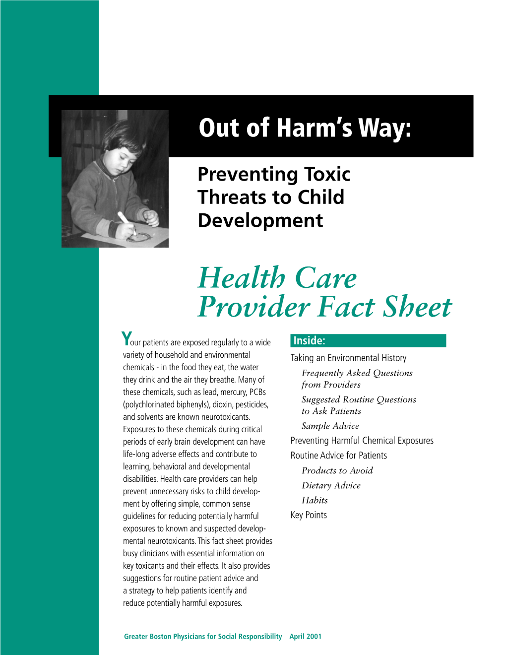 Health Care Provider Fact Sheet