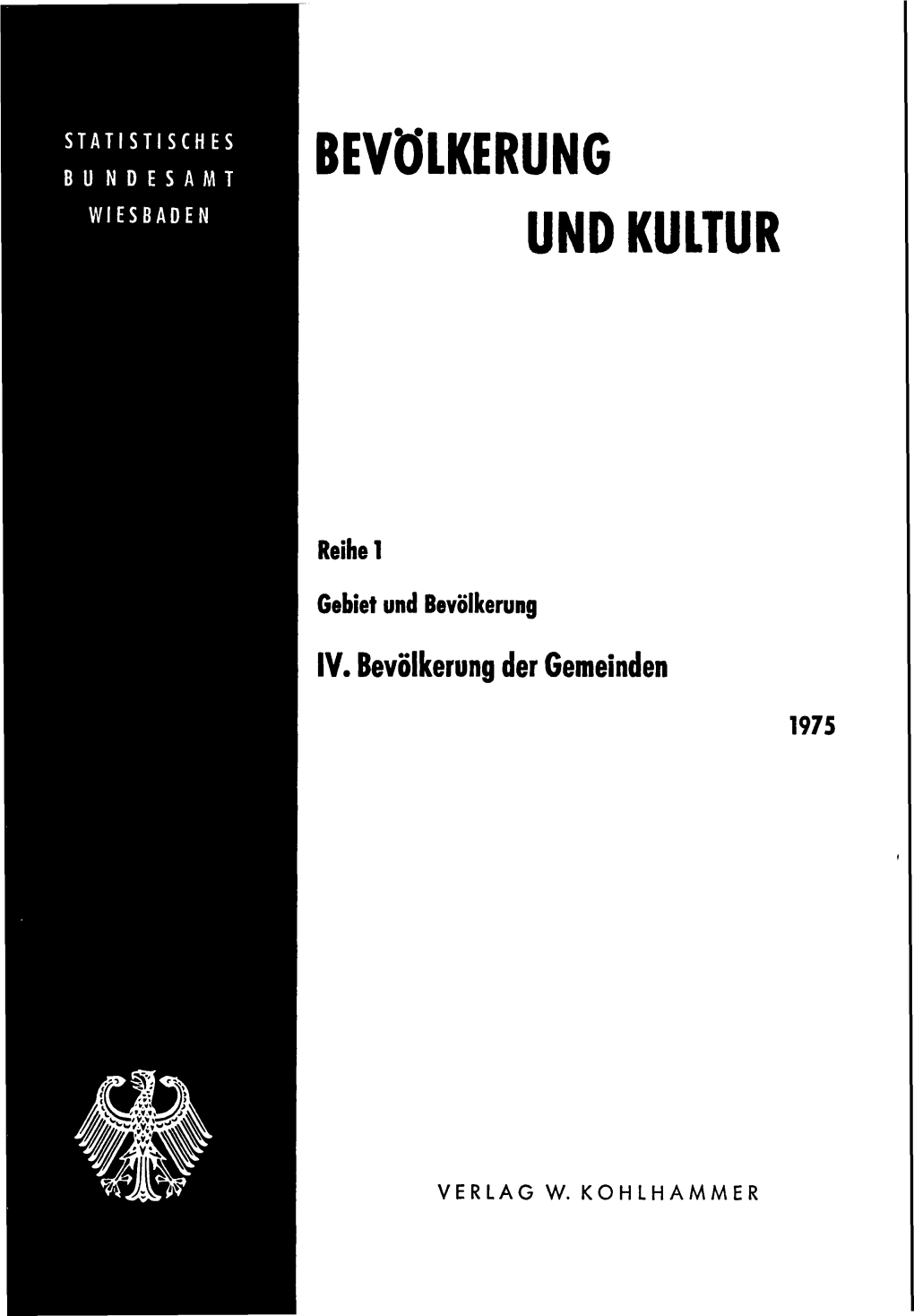 Bevölkerung Und Kultur