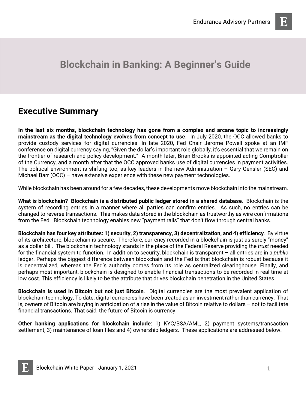 Blockchain in Banking: a Beginner’S Guide