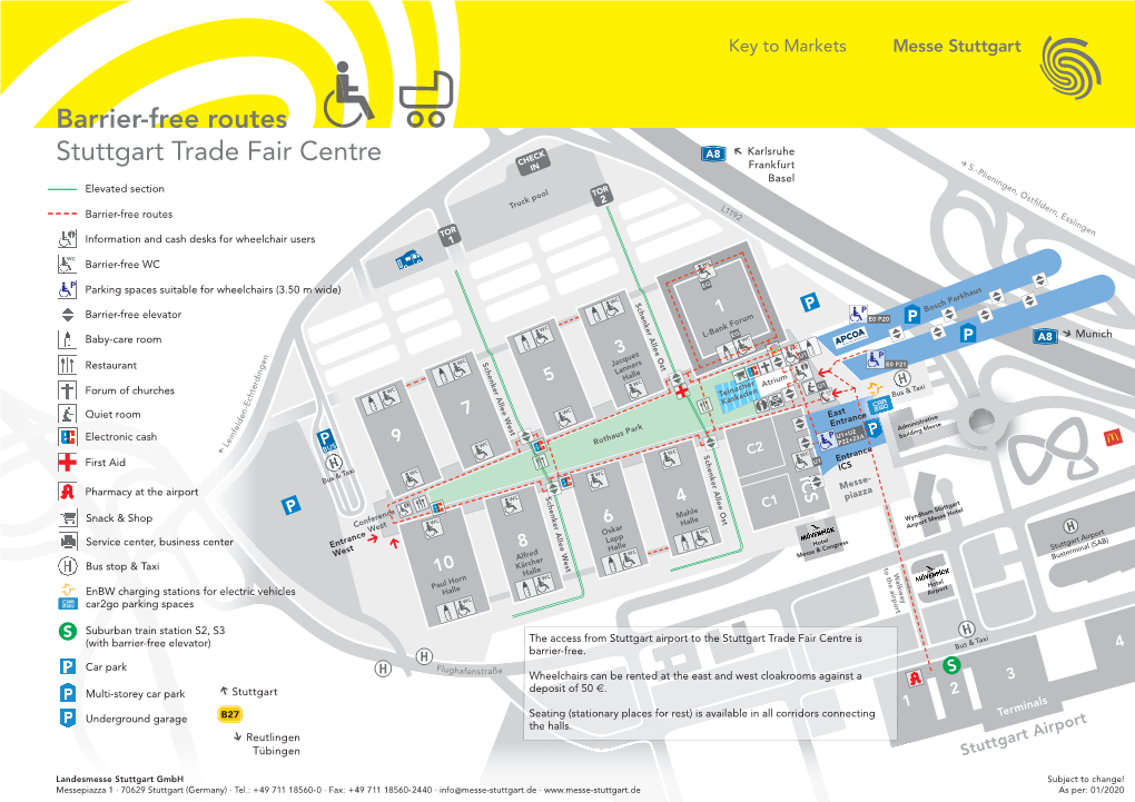 Barrier-Free Routes Stuttgart Trade Fair Centre