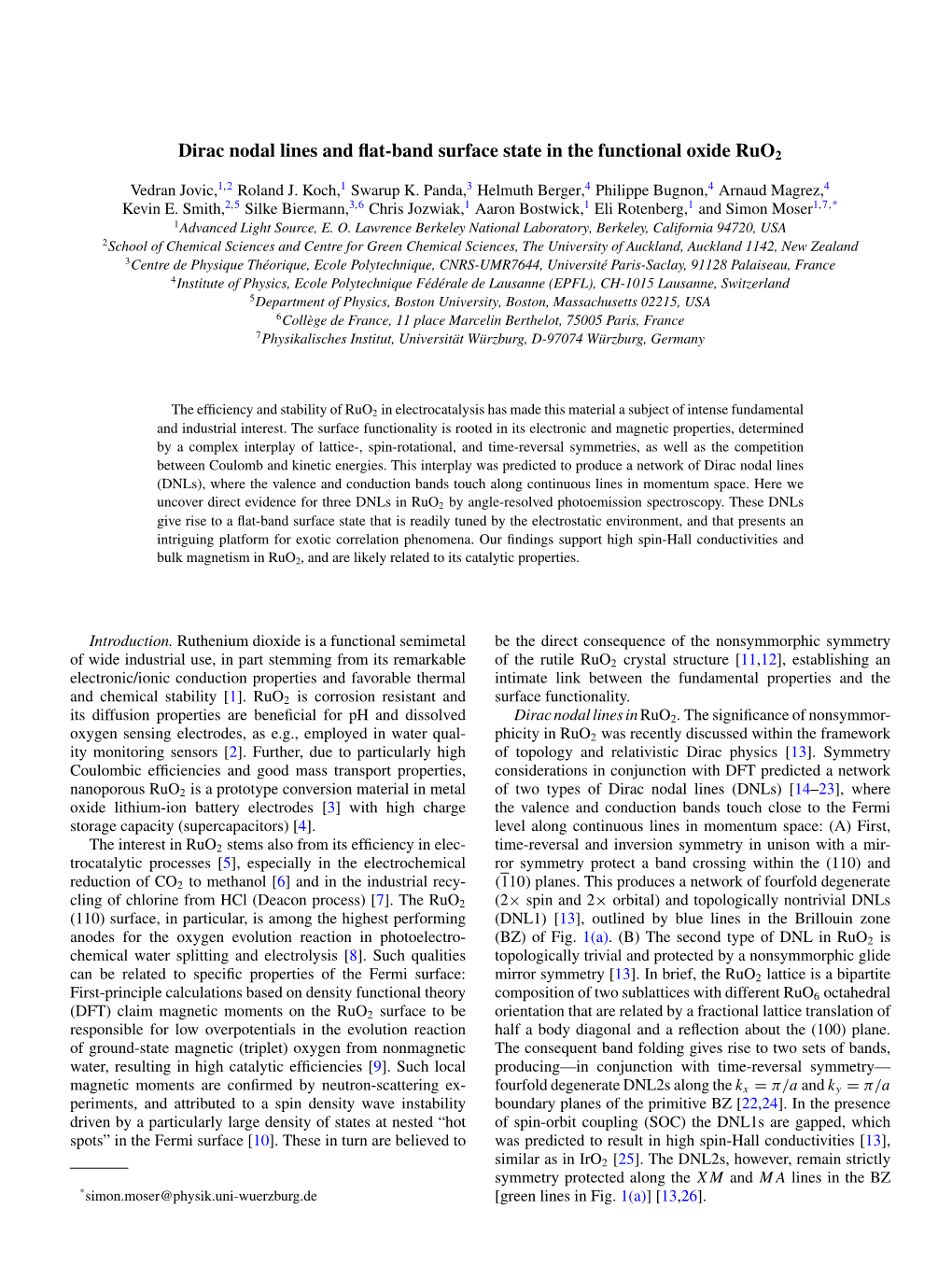 Dirac Nodal Lines and Flat-Band Surface State in The