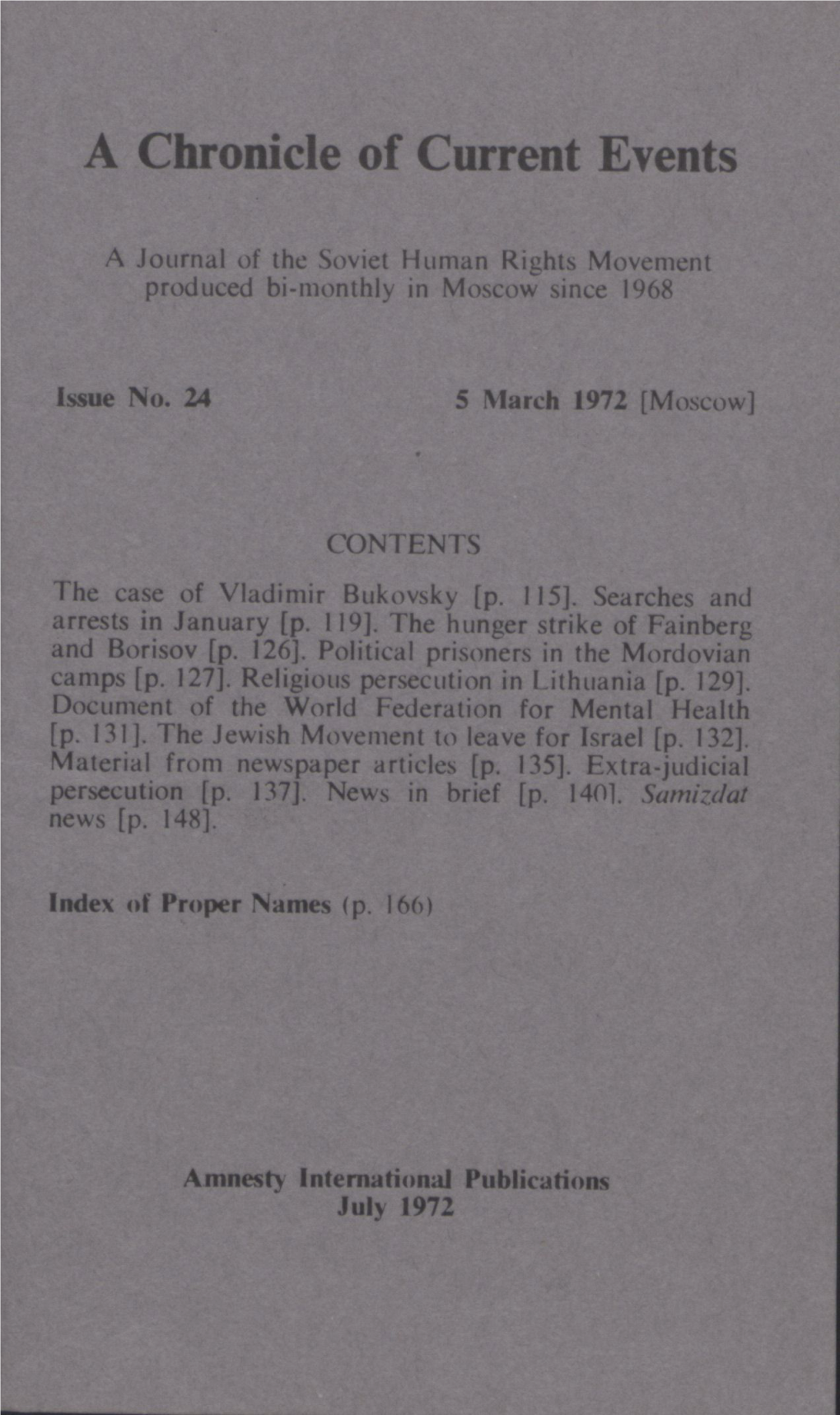 5 March 1972 [Moscow]