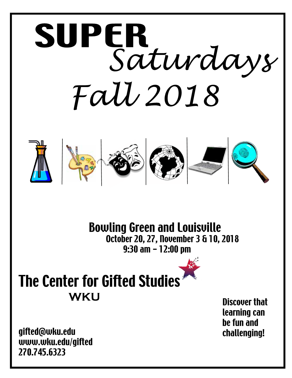 SUPER Saturdays Fall 2018