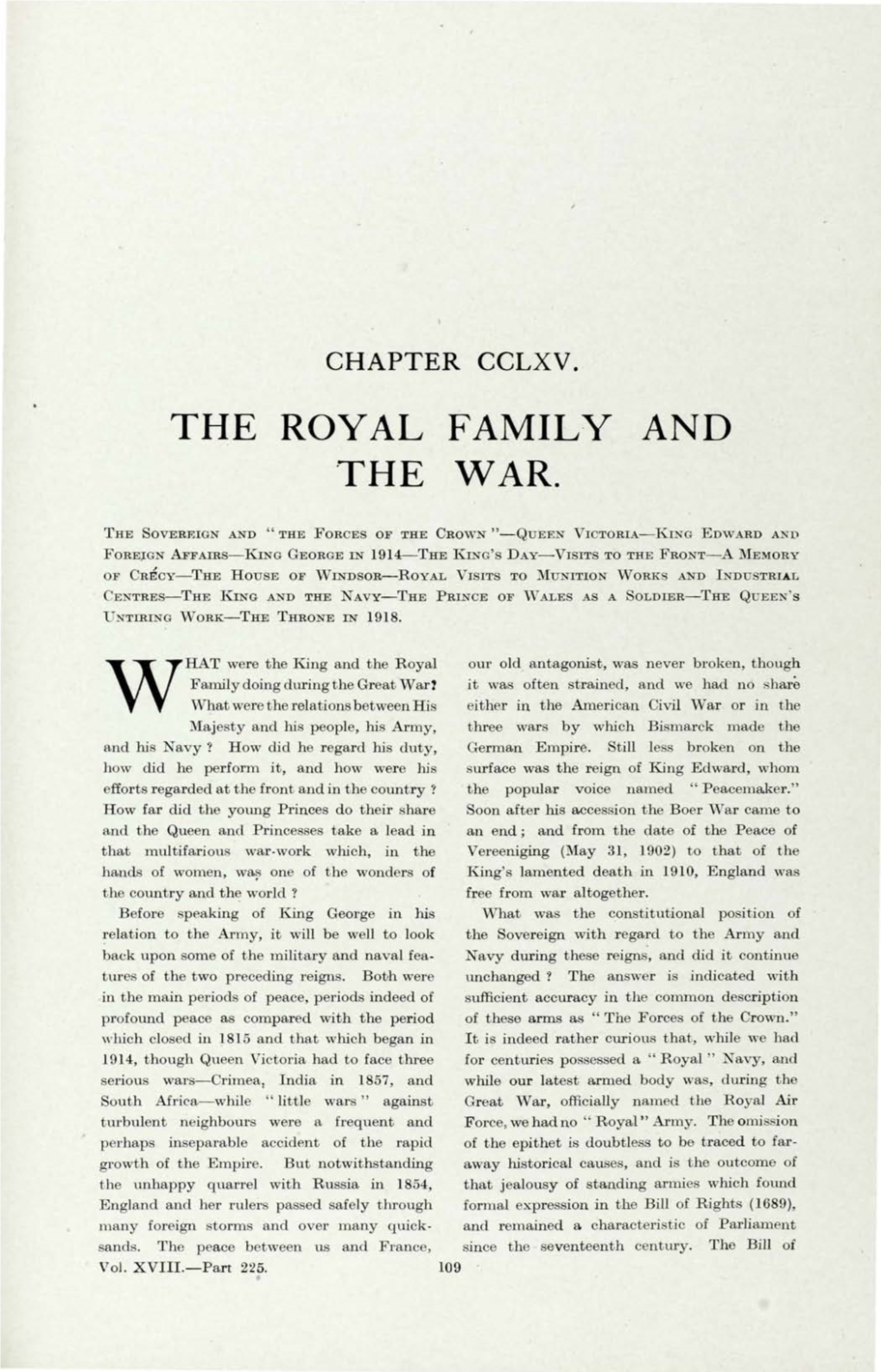 The Royal Family and the War