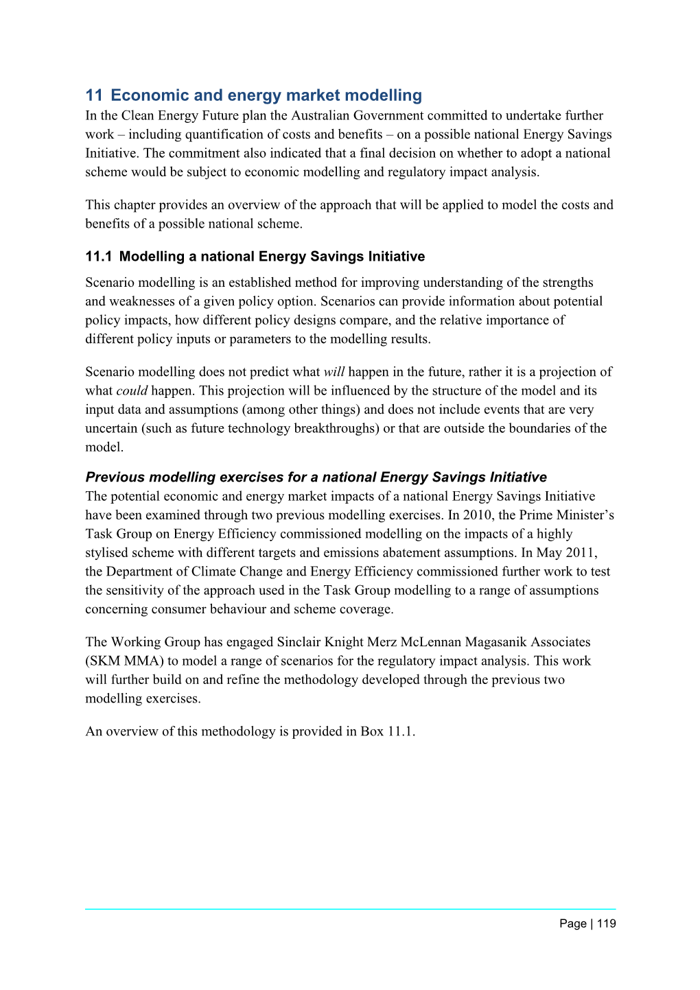 National Energy Savings Initiative Progress Report Chapter 11