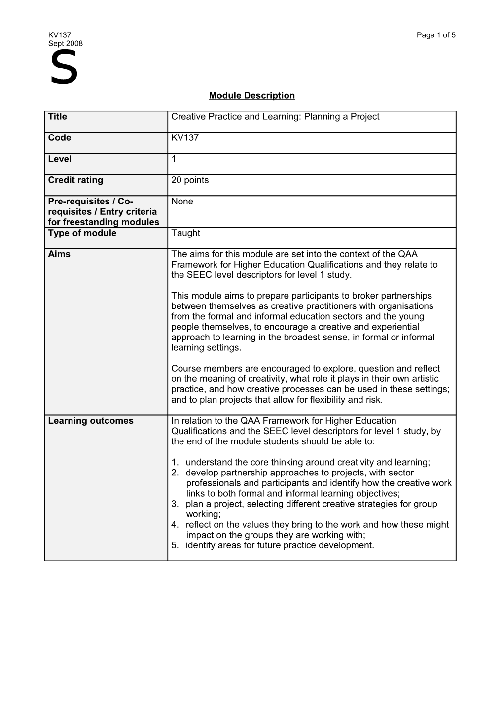 PDAS Module Template