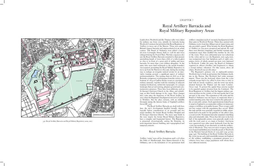 Royal Artillery Barracks and Royal Military Repository Areas