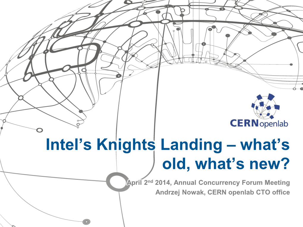 Intel's Knights Landing