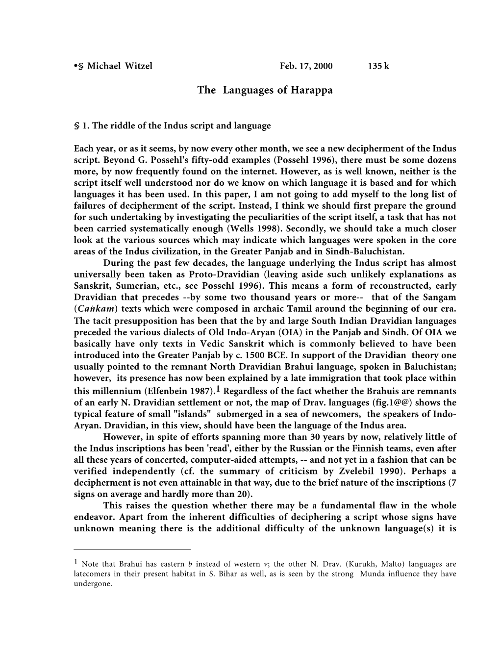 Languages of Harappa